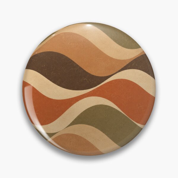 Item preview, Desert Horizon Groovy Wave Pattern designed and sold by Golden Era Studio.