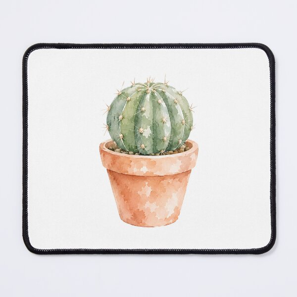 Item preview, Watercolor Cactus Print | Terracotta Desert Plant Art designed and sold by PLANT LOVER'S PARADISE.