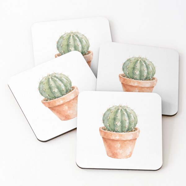 Item preview, Watercolor Cactus Print | Terracotta Desert Plant Art designed and sold by PLANT LOVER'S PARADISE.