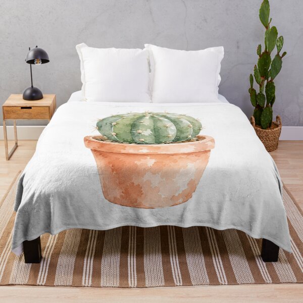 Item preview, Watercolor Cactus Print | Terracotta Desert Plant Art designed and sold by PLANT LOVER'S PARADISE.