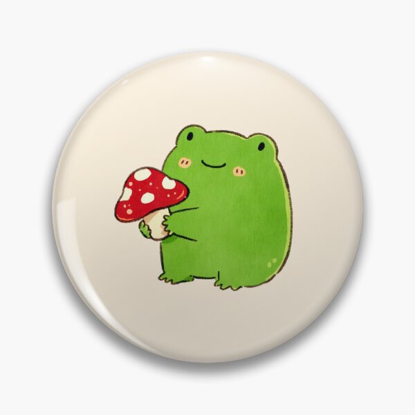 Item preview, Chubby Frog Hugging Red Mushroom designed and sold by jianina-alondra.