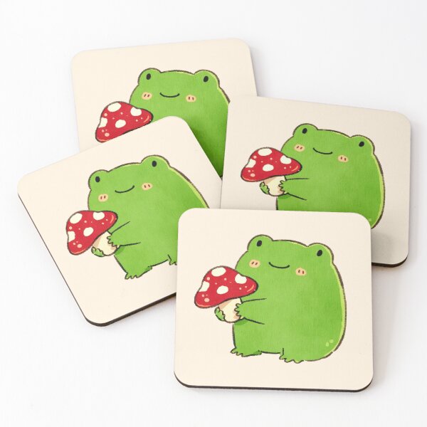 Item preview, Chubby Frog Hugging Red Mushroom designed and sold by jianina-alondra.