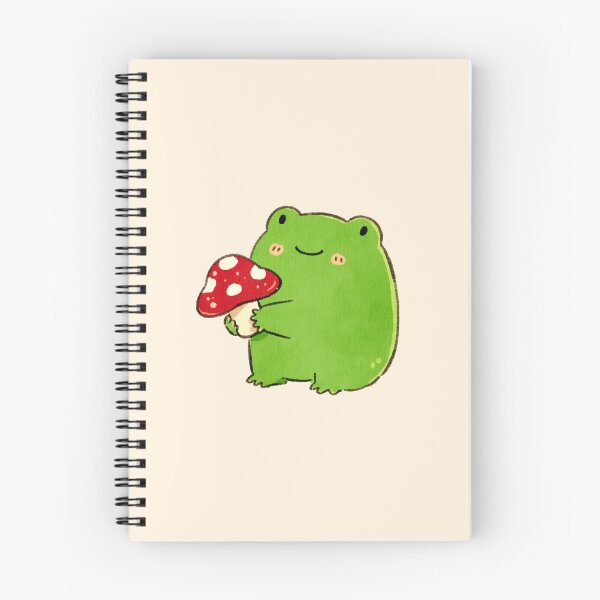 Item preview, Chubby Frog Hugging Red Mushroom designed and sold by jianina-alondra.