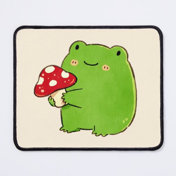 Item preview, Chubby Frog Hugging Red Mushroom designed and sold by jianina-alondra.