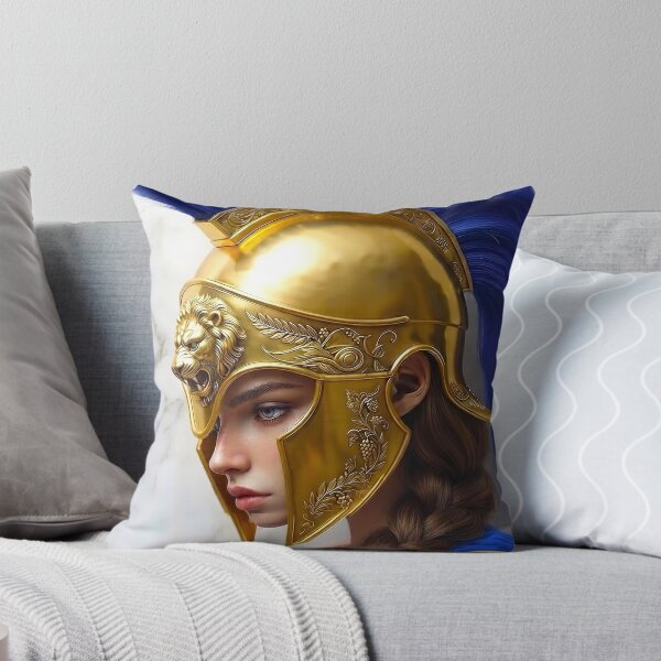 Item preview, Blue Warrior - Ancient Greek Spartan Armor & Lion Crest designed and sold by abanoubnabil.