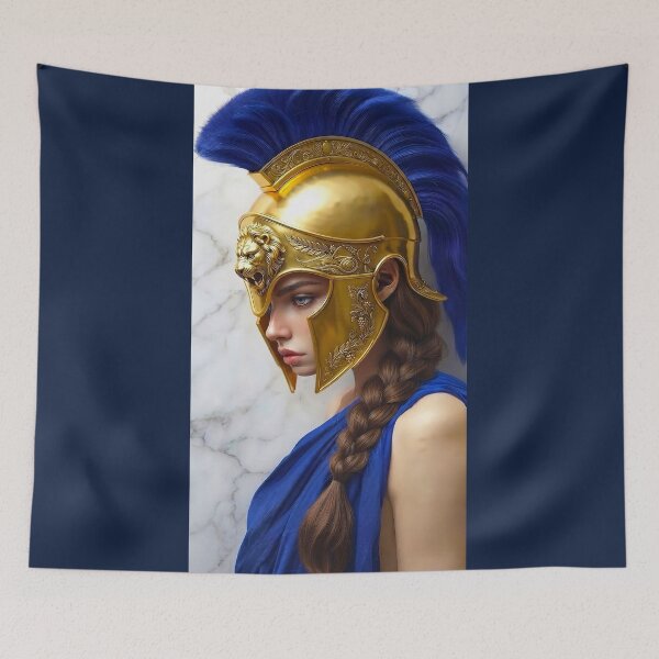 Item preview, Blue Warrior - Ancient Greek Spartan Armor & Lion Crest designed and sold by abanoubnabil.