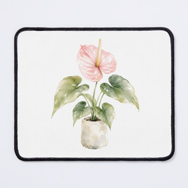 Item preview, Watercolor Anthurium Print | Blush Pink Flower Art designed and sold by PLANT LOVER'S PARADISE.