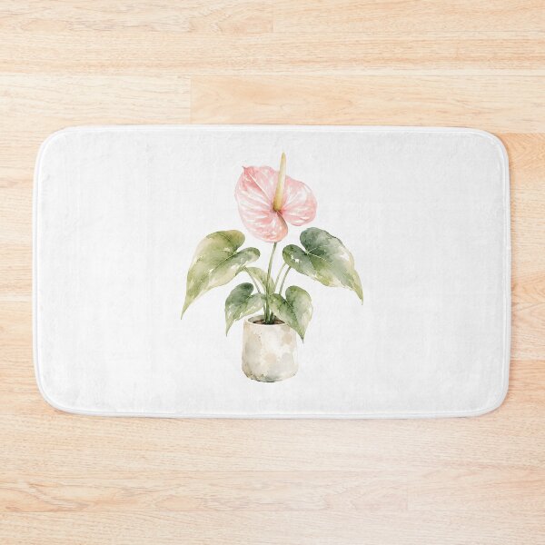 Item preview, Watercolor Anthurium Print | Blush Pink Flower Art designed and sold by PLANT LOVER'S PARADISE.