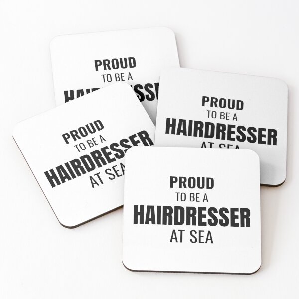 Item preview, Proud to be a Hairdresser at Sea (Black) designed and sold by ShipCrewNation.