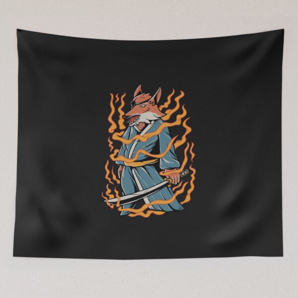 Item preview, Samurai Fox Kitsune Katana Flame designed and sold by CrewSacan.