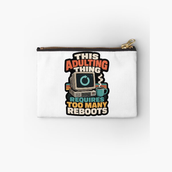 Item preview, This Adulting Thing Requires Too Many Reboots Retro Computer Humor designed and sold by ColeLaniTrading.