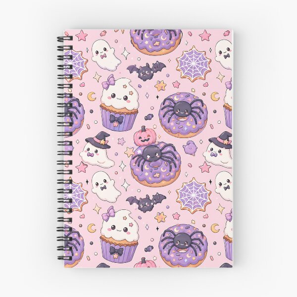 Item preview, Japanese Kawaii Spooky Treats Night Pattern designed and sold by Thai Vibe Studio.