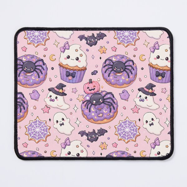 Item preview, Japanese Kawaii Spooky Treats Night Pattern designed and sold by Thai Vibe Studio.