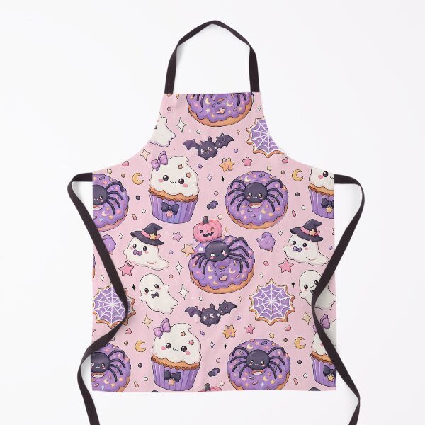 Item preview, Japanese Kawaii Spooky Treats Night Pattern designed and sold by Thai Vibe Studio.