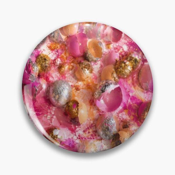 Item preview, Silver Foil and Gold Leaf Sphere Mixed Media Art designed and sold by THE SPLATTERED HAUS BY SAGE BANKS.