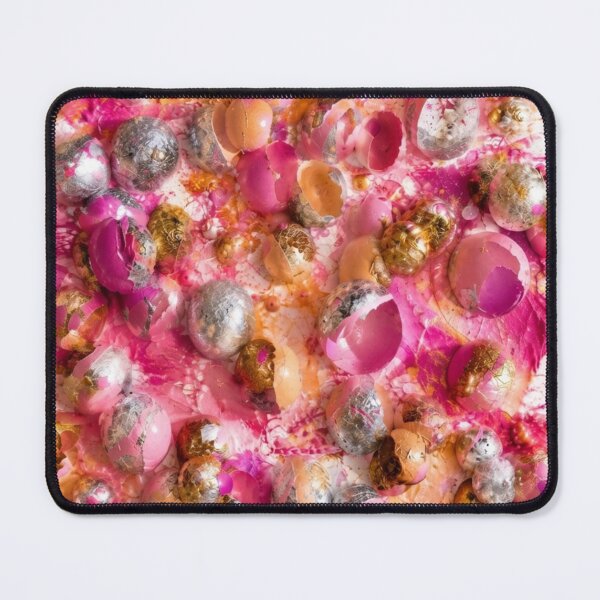 Item preview, Silver Foil and Gold Leaf Sphere Mixed Media Art designed and sold by THE SPLATTERED HAUS BY SAGE BANKS.
