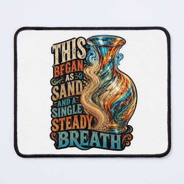 Item preview, This Began As Sand And A Single Steady Breath Vase Quote designed and sold by ColeLaniTrading.