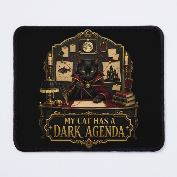 Item preview, My Cat Has a Dark Agenda designed and sold by Sonic Nova Studios.