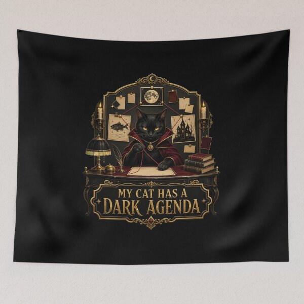 Item preview, My Cat Has a Dark Agenda designed and sold by Sonic Nova Studios.