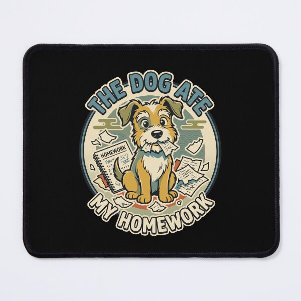 Item preview, The Dog Ate My Homework - Classic School Excuse Funny Puppy Graphic designed and sold by khaled-bahaa.