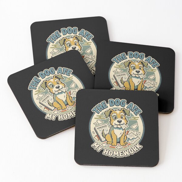 Item preview, The Dog Ate My Homework - Classic School Excuse Funny Puppy Graphic designed and sold by khaled-bahaa.