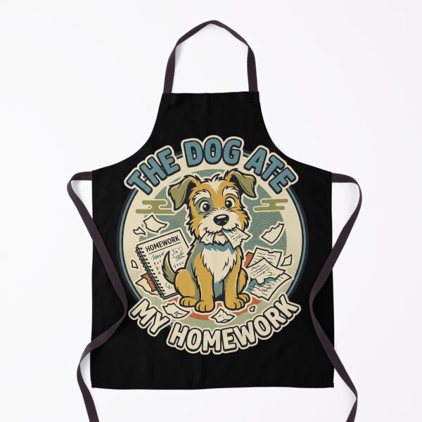 Item preview, The Dog Ate My Homework - Classic School Excuse Funny Puppy Graphic designed and sold by khaled-bahaa.