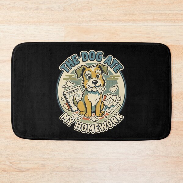 Item preview, The Dog Ate My Homework - Classic School Excuse Funny Puppy Graphic designed and sold by khaled-bahaa.