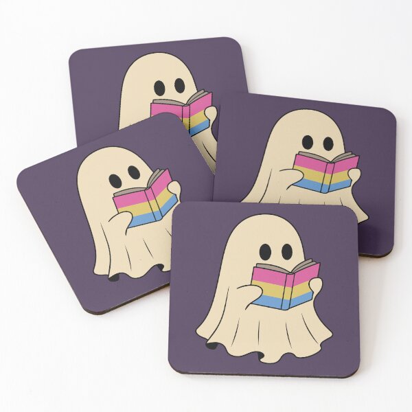 Item preview, Pansexual Halloween Ghost Reading Book designed and sold by Cannaxes Studio.