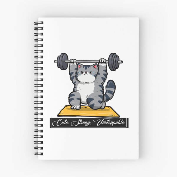 Item preview, Gym cat  ver 15b| Vintage pet cat  Fitness Workout Aesthetic | Gym cat Motivation Apparel designed and sold by mndesignworx.