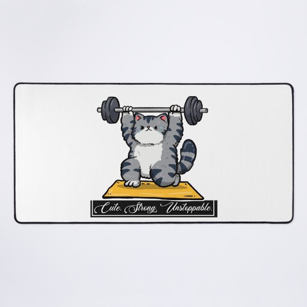 Item preview, Gym cat  ver 15b| Vintage pet cat  Fitness Workout Aesthetic | Gym cat Motivation Apparel designed and sold by mndesignworx.