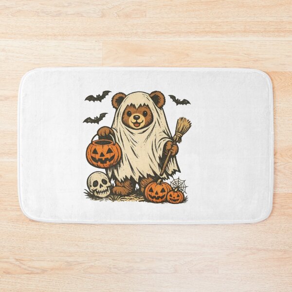 Item preview, Vintage Halloween Bear Ghost – Cute Spooky Pumpkin Trick or Treat designed and sold by Gbriel3.