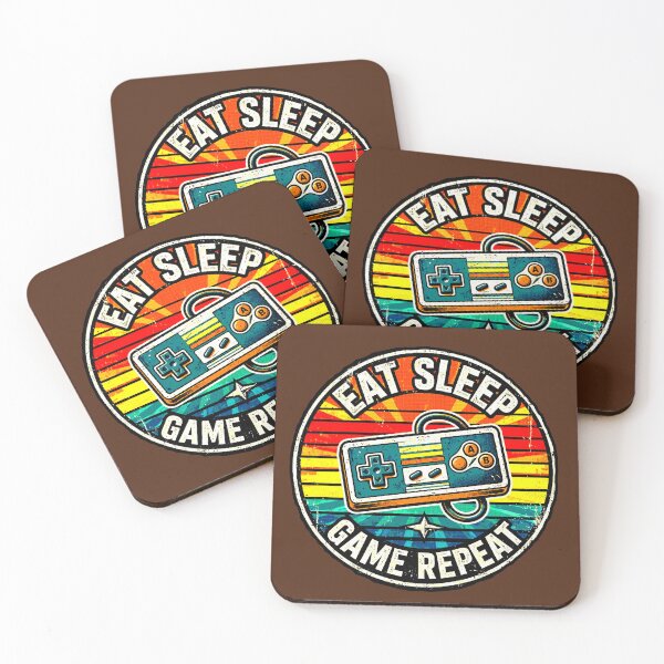 Item preview, Eat Sleep Game Repeat | Retro Gamer Vintage Design designed and sold by AstronautMerch.