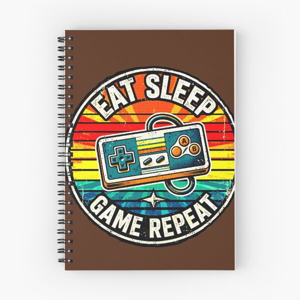 Item preview, Eat Sleep Game Repeat | Retro Gamer Vintage Design designed and sold by AstronautMerch.