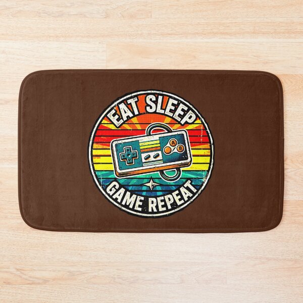 Item preview, Eat Sleep Game Repeat | Retro Gamer Vintage Design designed and sold by AstronautMerch.