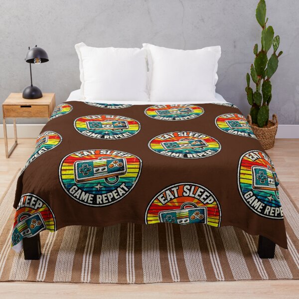 Item preview, Eat Sleep Game Repeat | Retro Gamer Vintage Design designed and sold by AstronautMerch.