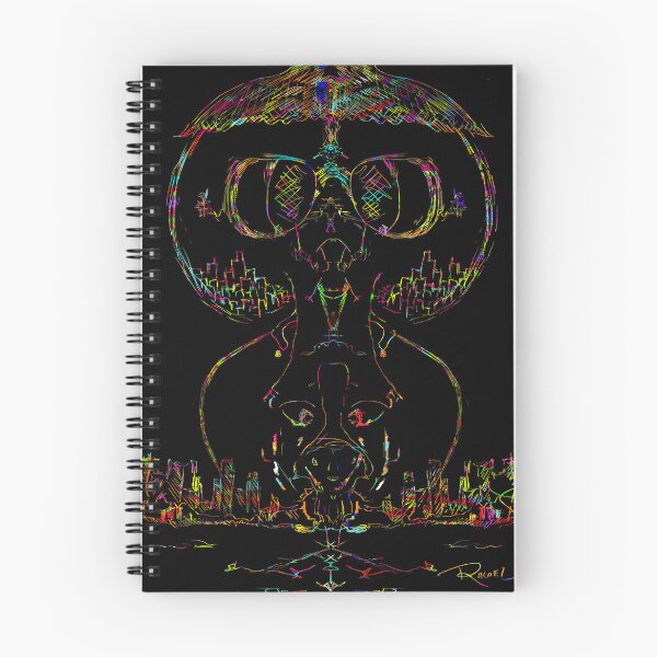 Item preview, Authenticated Neon Guardian - Hand-Drawn Abstract Art with Unique Color Hash designed and sold by Outlet Raloel.