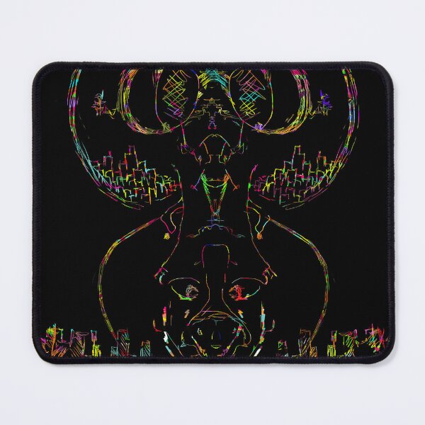 Item preview, Authenticated Neon Guardian - Hand-Drawn Abstract Art with Unique Color Hash designed and sold by Outlet Raloel.