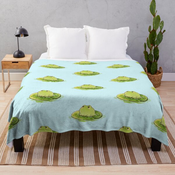 Item preview, Shy Frog Sitting On Lily Pad designed and sold by jianina-alondra.