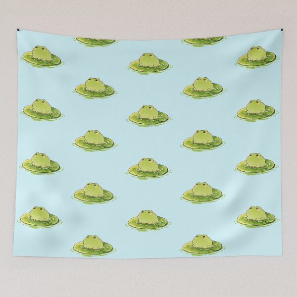 Item preview, Shy Frog Sitting On Lily Pad designed and sold by jianina-alondra.