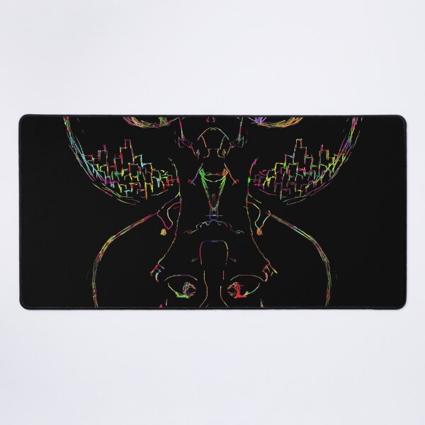 Item preview, Authenticated Neon Guardian - Hand-Drawn Abstract Art with Unique Color Hash designed and sold by Outlet Raloel.