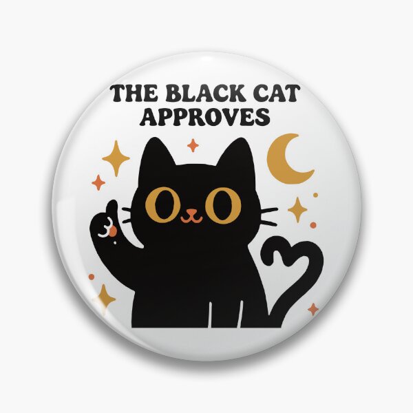 Item preview, The Black Cat Approves designed and sold by Anivision.