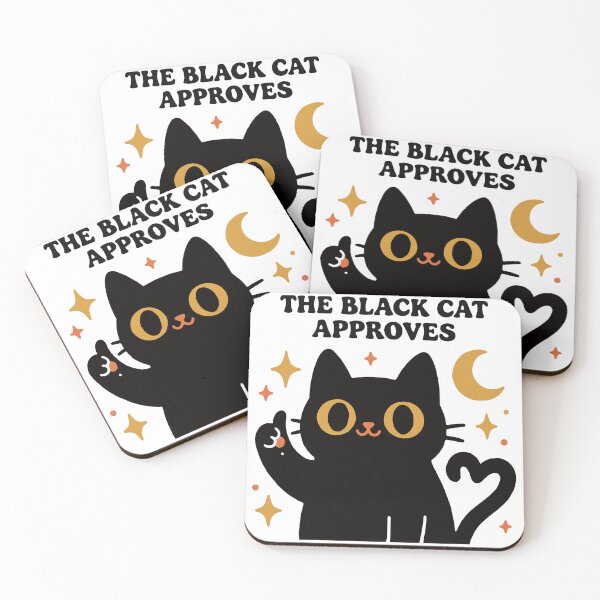 Item preview, The Black Cat Approves designed and sold by Anivision.