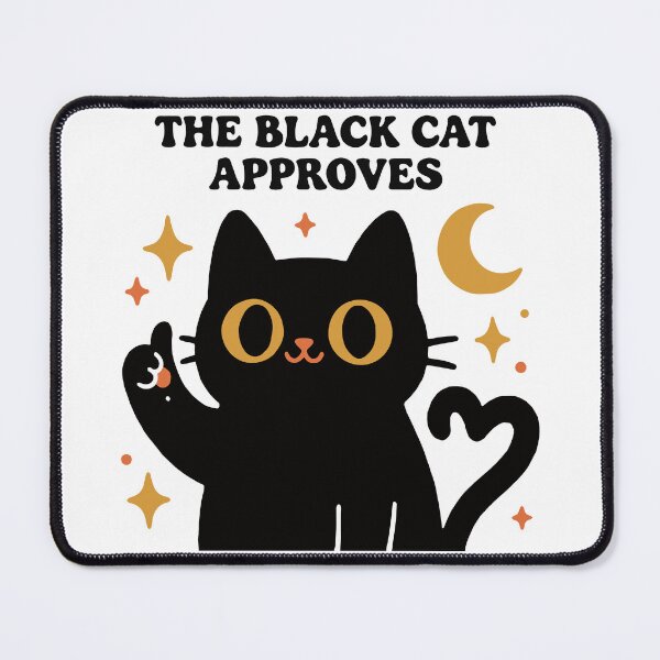 Item preview, The Black Cat Approves designed and sold by Anivision.