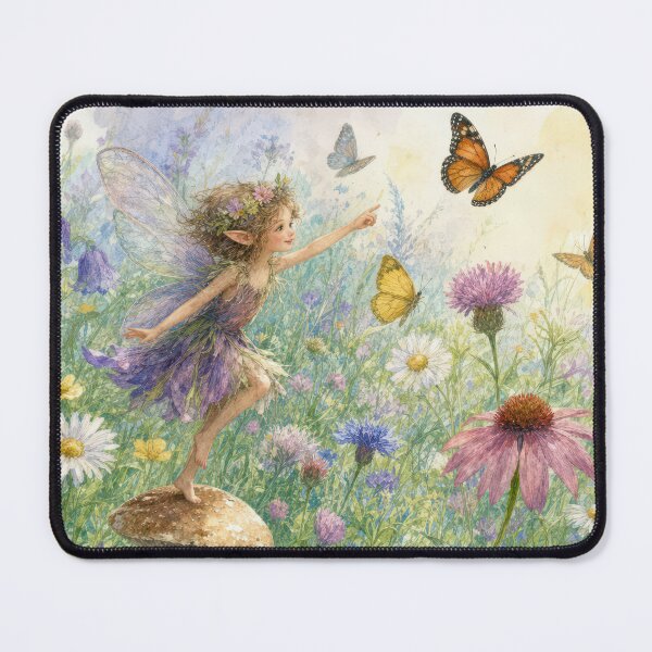 Item preview, Garden Pixie with Butterflies and Flowers designed and sold by Maria Dryfhout.
