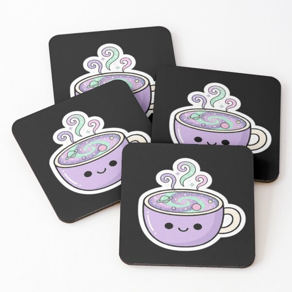Item preview, Cute Cosmic Coffee Cup Kawaii Space Art designed and sold by DailySparks.