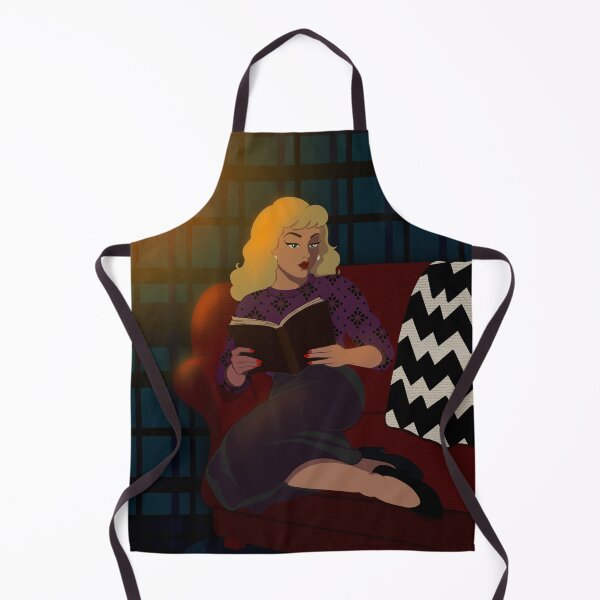 Item preview, Retro Vintage Bookworm Woman designed and sold by ellealsopaints.