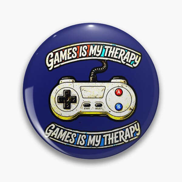 Item preview, Games Is My Therapy | Retro Gamer Control Vintage Design designed and sold by AstronautMerch.