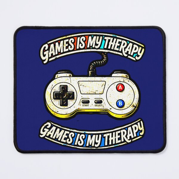 Item preview, Games Is My Therapy | Retro Gamer Control Vintage Design designed and sold by AstronautMerch.