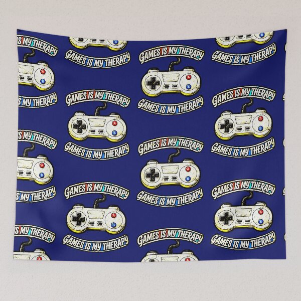 Item preview, Games Is My Therapy | Retro Gamer Control Vintage Design designed and sold by AstronautMerch.