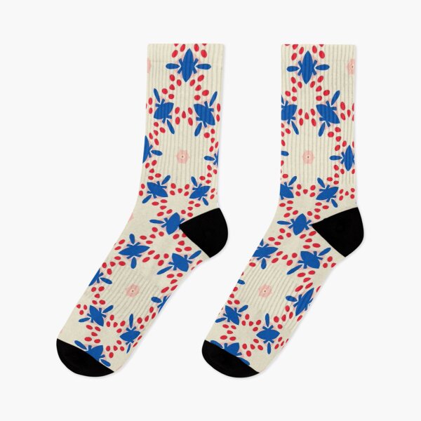 Item preview, Red, White, & Blue Floral Pattern designed and sold by Ellie&CharChar&Evy.